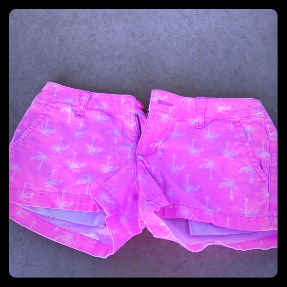 Palm tree print shorts